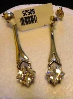Brinco de Prata com Cristal